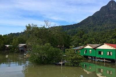 Borneo stilt houses